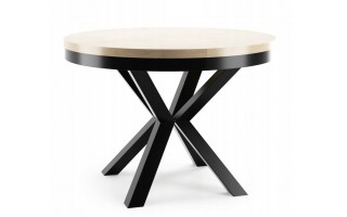 Stół okrągły rozkładany owalny 100 / 176 cm x 100 NARVIC