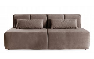Od ręki! Beżowa rozkładana sofa kanapa TERIVA 206cm z funkcją spania bez boczków