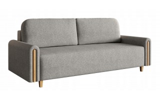 Od Ręki! Szara wygodna rozkładana sofa kanapa MADERA 236cm duża funkcja spania