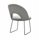 Fotel Krzesło ABISSO SKI na metalowych nogach