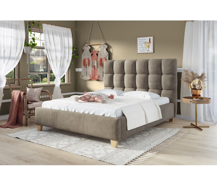 Łóżko tapicerowane do sypialni Sierra