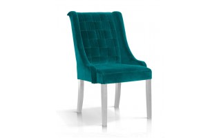 Krzesło PRINCE TURKUSOWE velvet drewniane nogi