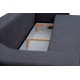 Stylowa kanapa sofa CYPIS 255 cm funkcja spania