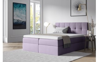 Pikowane łóżko kontynentalne EMPORIO 120X200