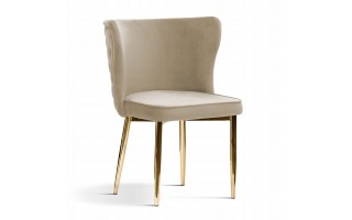 Krzesło tapicerowane MODENA metalowe złote nogi