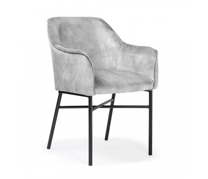 Krzesło/Fotel tapicerowany MALAGA metalowe nogi,