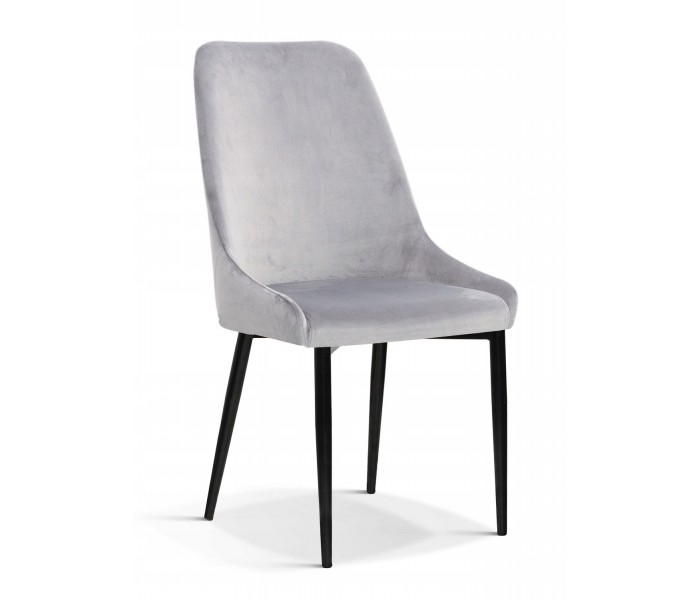 Krzesło tapicerowane OLIVIER metalowa czarna noga