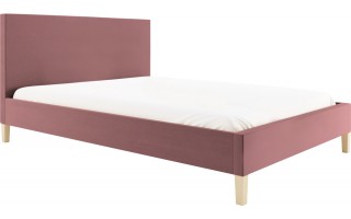 Łóżko tapicerowane OMEGA 140x200 minimalistyczne