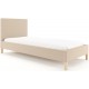 Proste łóżko tapicerowane do minimalistycznej sypialni OMEGA 160x200