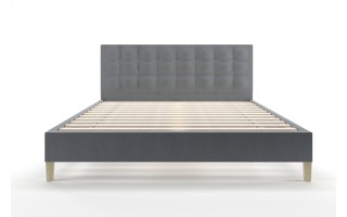 Pikowane łóżko DAWID 160x200 styl skandynawski