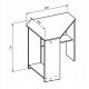 Klasyczne proste biurko narożne Rino 24F0LY03