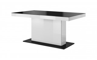 Stół rozkładany SYSTEM HEKTOR biały/czarny