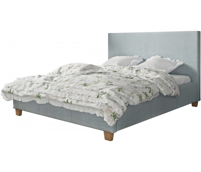 Łóżko tapicerowane do sypialni Basic zagłówkiem