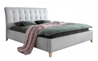 Łóżko tapicerowane VERONA 180x200cm z pikowanym zagłówkiem