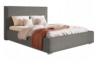 Łóżko tapicerowane SILK 200X200 z pojemnikiem oraz prostym zagłowiem