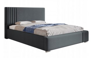 Łóżko tapicerowane AVANTI 160X200 z pojemnikiem eleganckie zagłowie