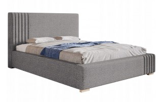 Łóżko tapicerowane AVANTI 90X200 z pojemnikiem eleganckie zagłowie