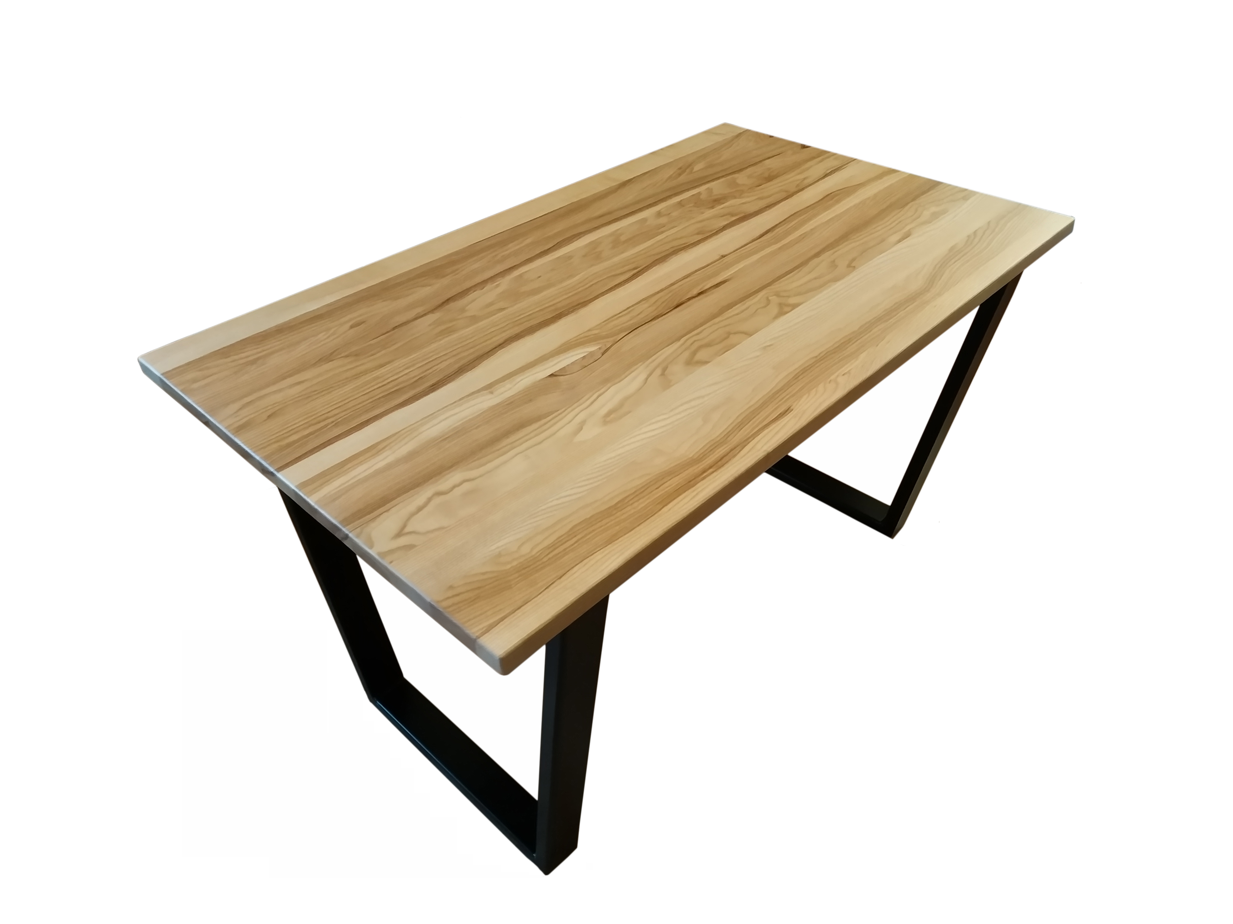 Stół jesionowy, loftowy z metalowymi nogami